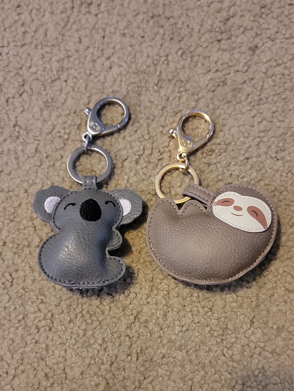 Itzy Ritzy Koala and Sloth Keychain Set